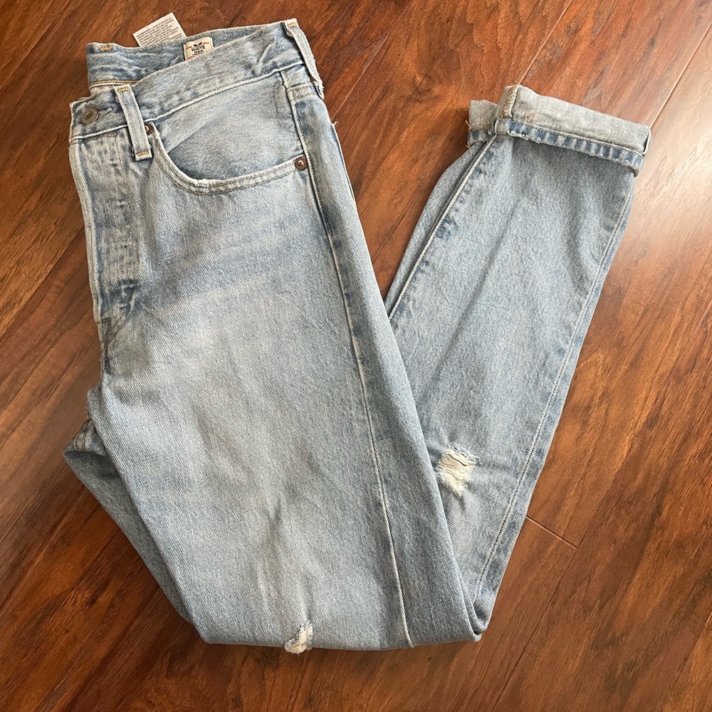 Levi’s 501S White Oak cone denim Jean pants. Button button ups.